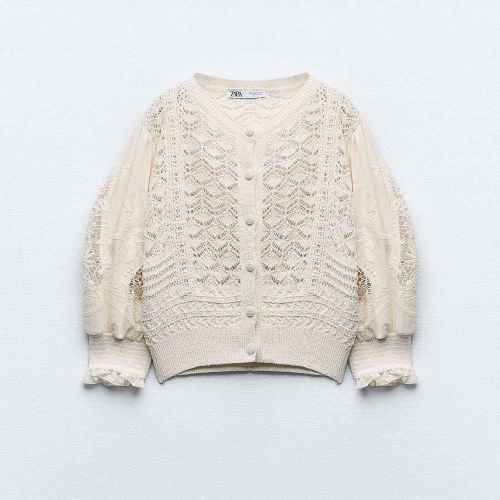 ZARA CROCHET SWEATER